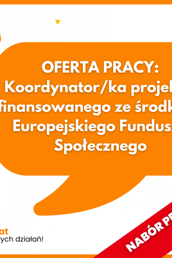 Poszukujemy koordynatorki / koordynatora projektów