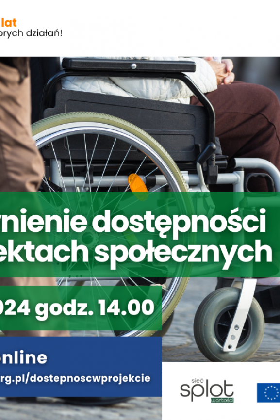 Zapewnienie dostępności w projektach społecznych (webinar)