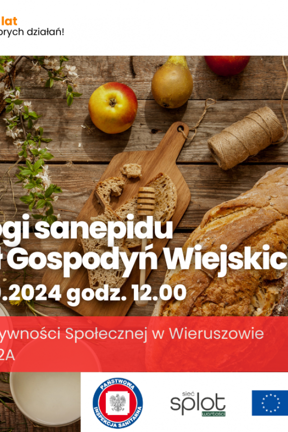 Wymogi sanepidu dla Kół Gospodyń Wiejskich [Wieruszów]