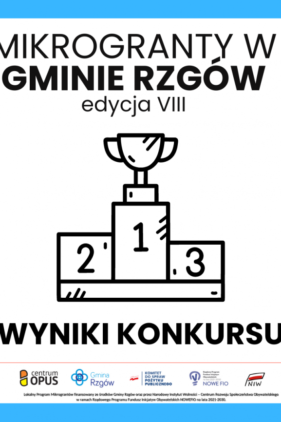 Mikrogranty w Gminie Rzgów - lista laureatów